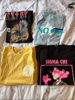Sorority/ Fraternity Tee Shirt 4 Pack